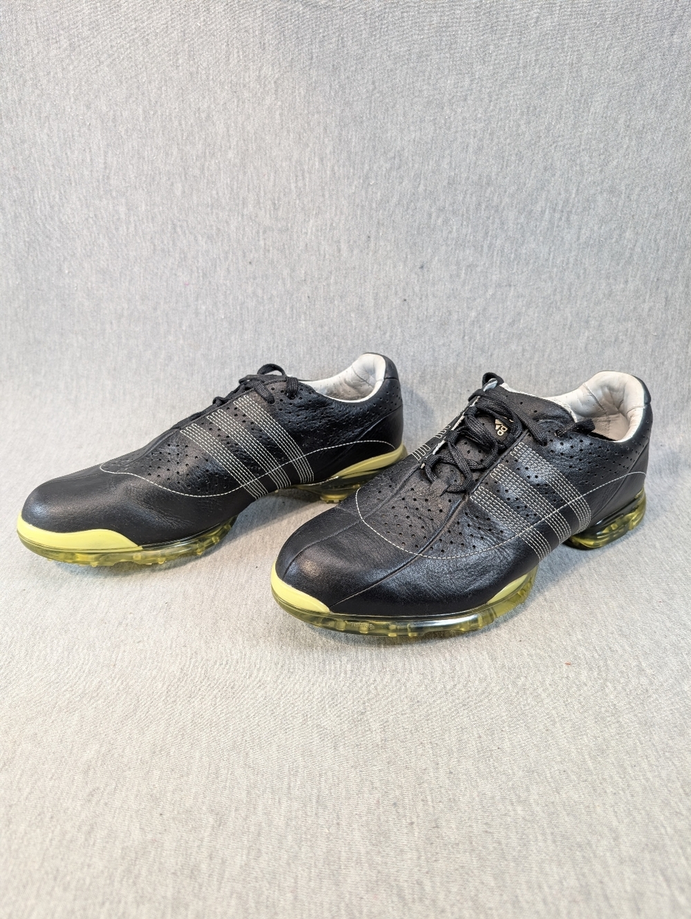 adidas Black Athletic Sneakers with Yellow Accents